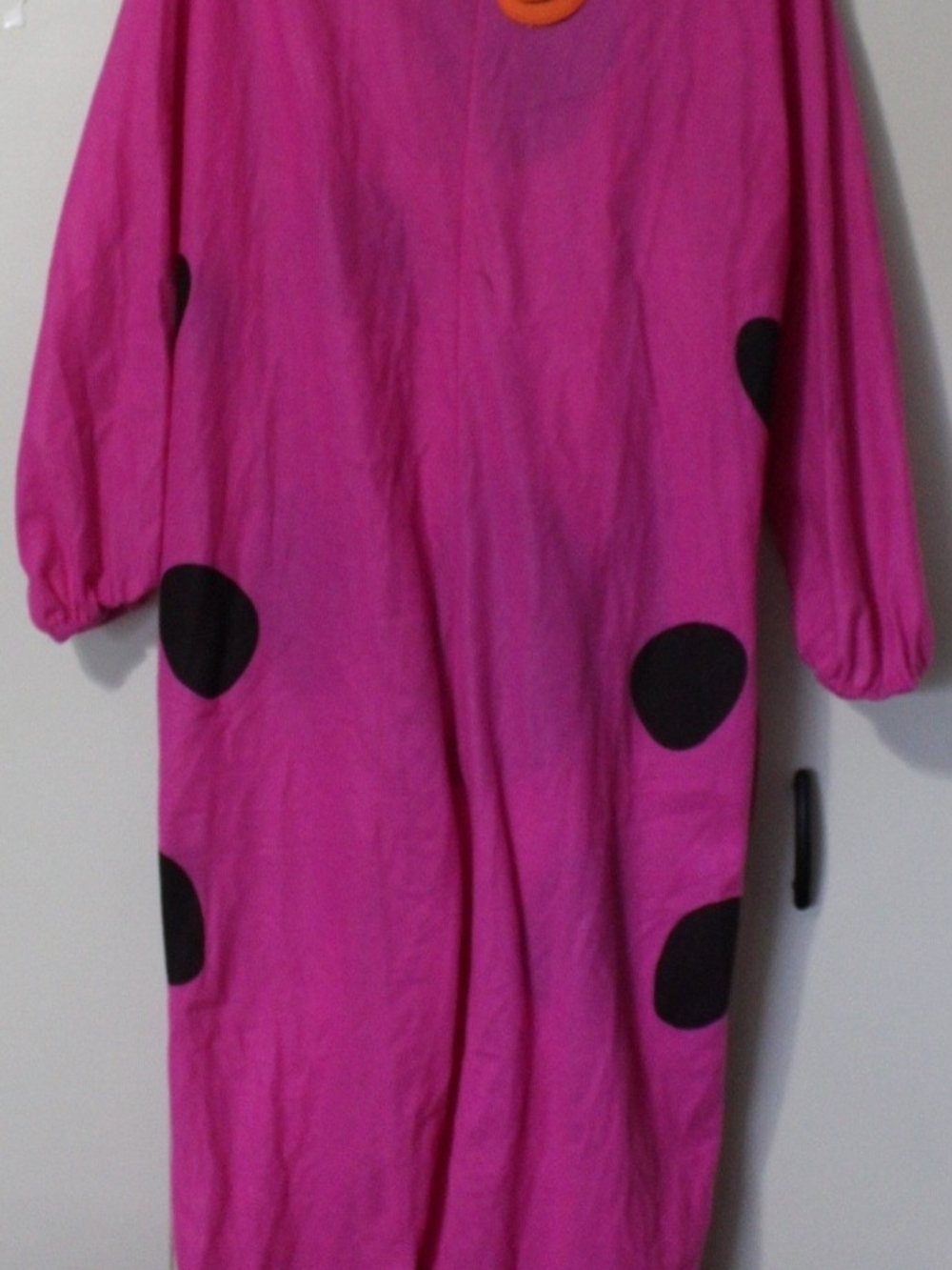 The Flintstones Pink/Black One-Piece Costume w/ Face Mask & Hat, Standard